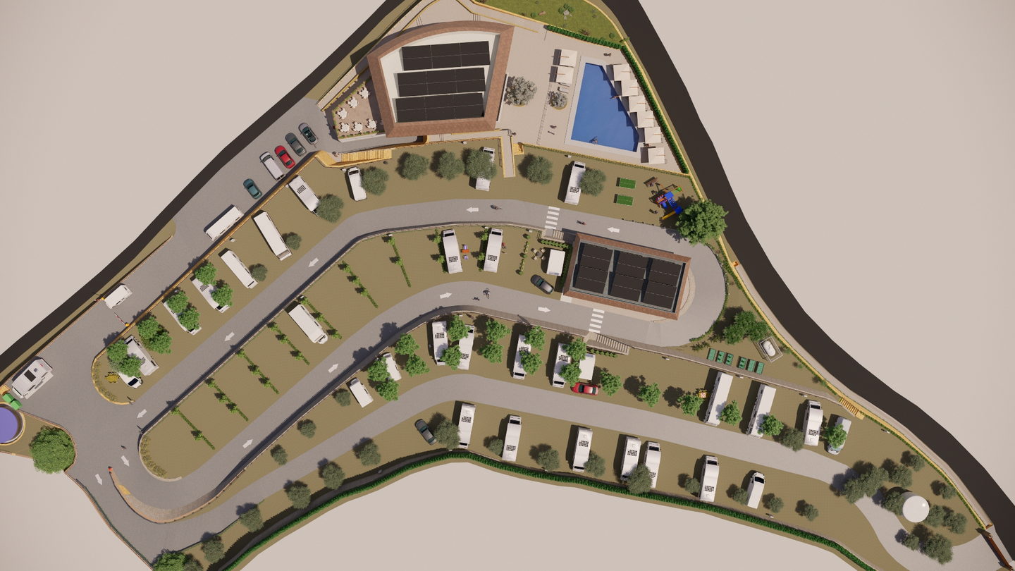 Mapa del camping